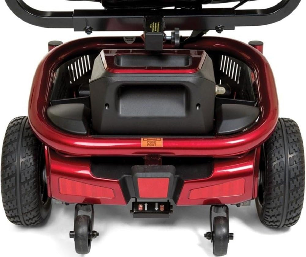 Golden Technologies New Literider Envy Power Wheelchair, Red, 17-Inch Seat