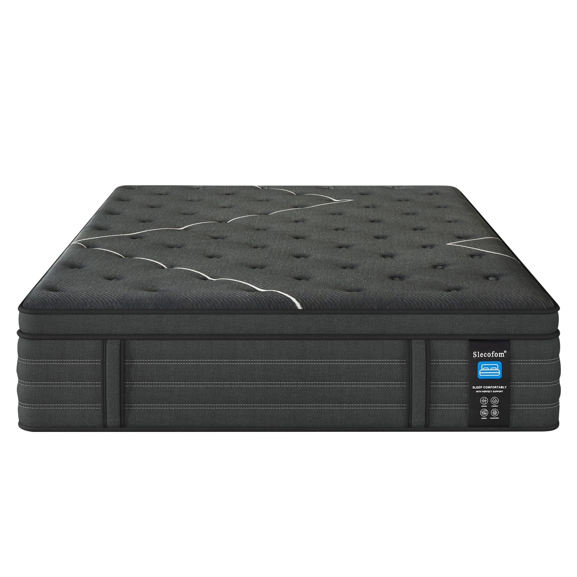 Modland 14" Extra Firm Cooling Gel Hybrid Mattress for Back Pain Relief in a Box, Twin/Full/Queen/King/Calking Size