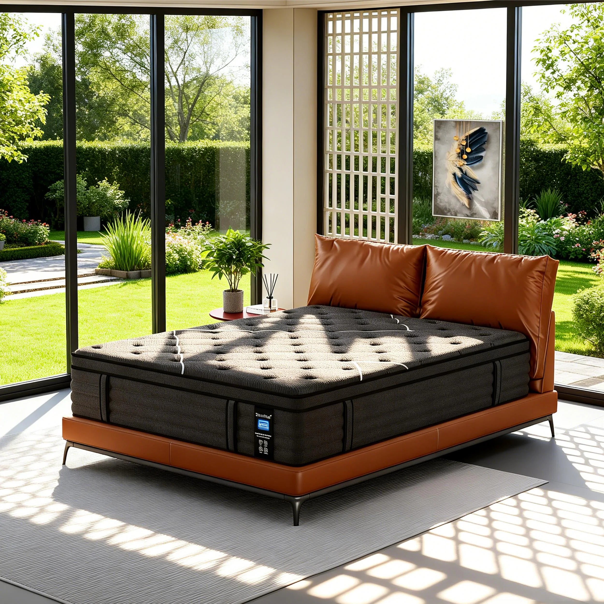 Modland 14" Extra Firm Cooling Gel Hybrid Mattress for Back Pain Relief in a Box, Twin/Full/Queen/King/Calking Size