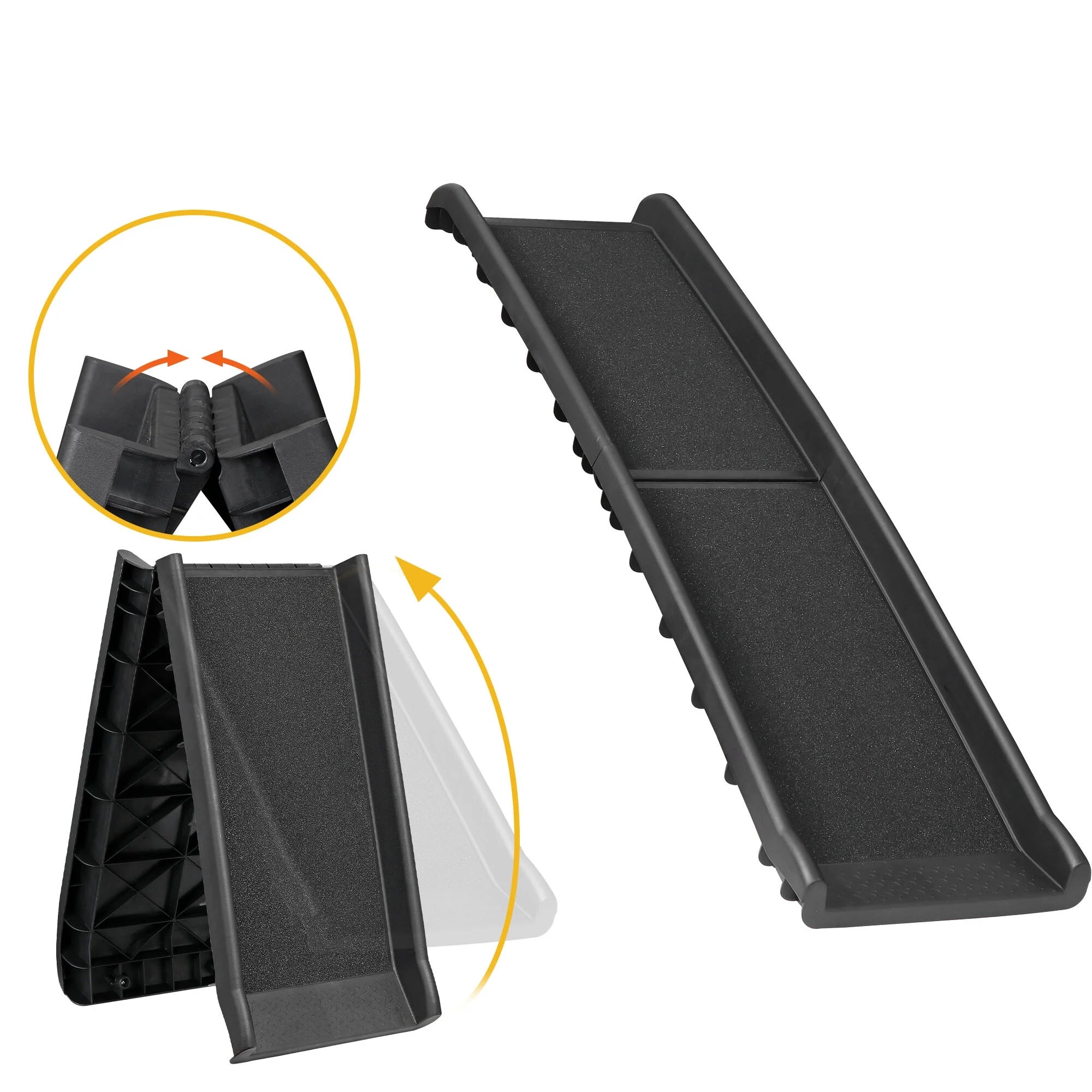 Bi-Fold Pet Ramp for Dog Cat Ramp Trunk Back Seat Ladder Step Car SUV